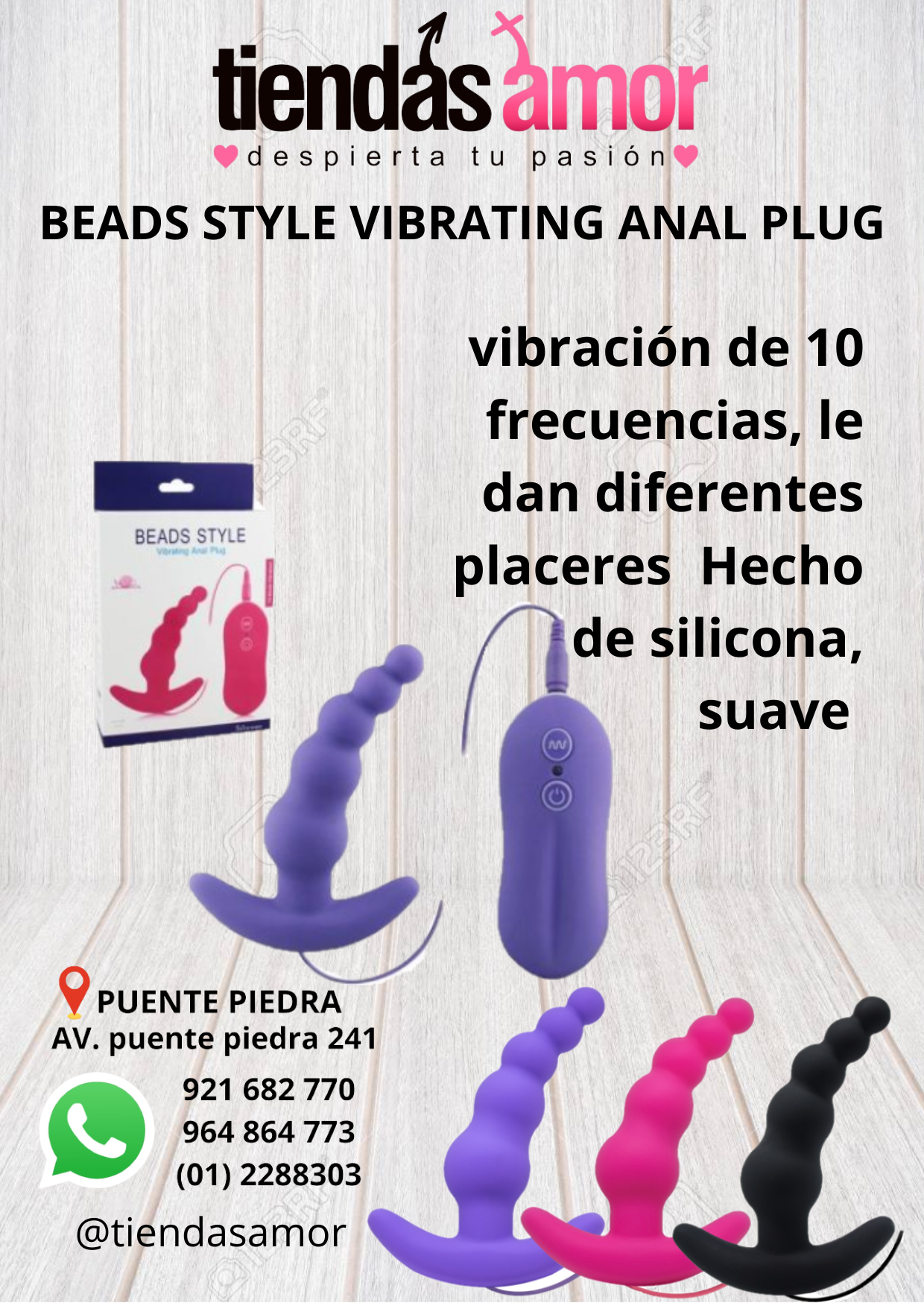 Beads Style Vibrating Anal Plug